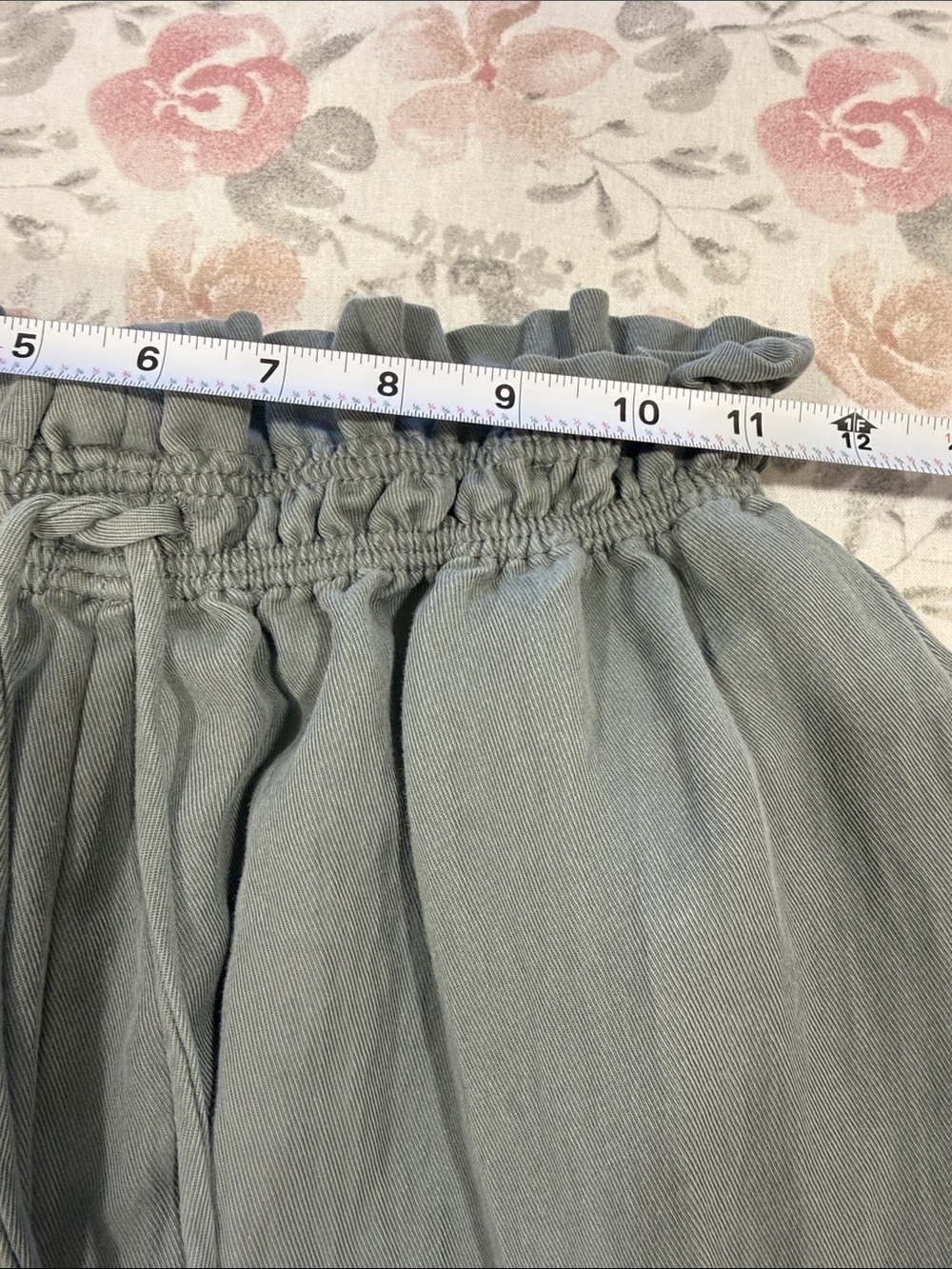 Zara High Waisted Drawstring Cinched Waist Wide Baggy Casual Pants Size Large - Picture 6 of 7